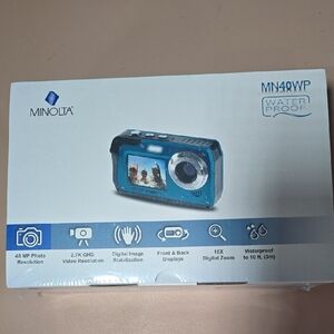 (Pink) Minolta MN40WP Waterproof Digital Camera